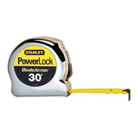 STANLEY 33-530 TAPE MEASURE 1 IN X 30 FT YELLOW/BLACK