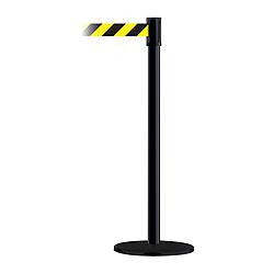 TENSABARRIER 890B-33-33-33-STD-NO-D4X-C D0007 BARRIER POST WITH BELT BLACK NO SC