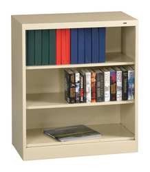 TENNSCO CORP BC18-42 PUTTY BOOKCASE WIDTH 36 IN 3 SHELF PUTTY