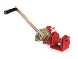 THERN 4622PB HAND WINCH WORM GEAR W/BRAKE 1000 LB.