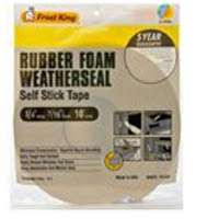 THERMWELL PRODUCTS R734WH RUBBER FOAM WEATHERSEAL TAPE, 3/4W X 7/1