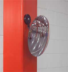 SEE ALL INDUSTRIES N8-MAG MIRROR, CONVEX, INDOOR, MAGNET, 8" DIA.