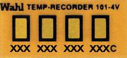 WAHL 101-4-071VC NON-REV TEMP INDICATOR KAPTON PK10
