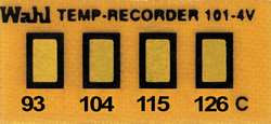WAHL 101-4-094VC NON-REV TEMP INDICATOR KAPTON PK10
