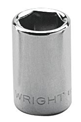 WRIGHT TOOLS 2012 3/8" 1/4"DR 6PT STD SOCKET