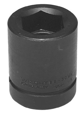 WRIGHT TOOLS 88-80MM 1" DR. 6 PT. STD. METRICIMPACT SOCKET