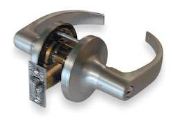 YALE PB4707LN x 626 DOOR LEVER LOCKSET CURVED ENTRY GRD. 1