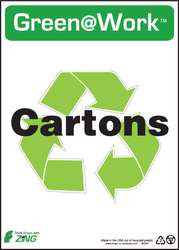 ZING ENTERPRISES, LLC 2049 ZING GREEN AT WORK SIGN CARTONS WITH REC