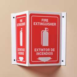 ZING ENTERPRISES, LLC 2614 ZING ECO SAFETY V SIGN FIRE EXTINGUISHER