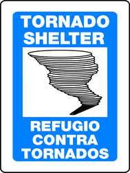 ZING ENTERPRISES, LLC 2623 ZING ECO SAFETY L SIGN TORNADO SHELTER B