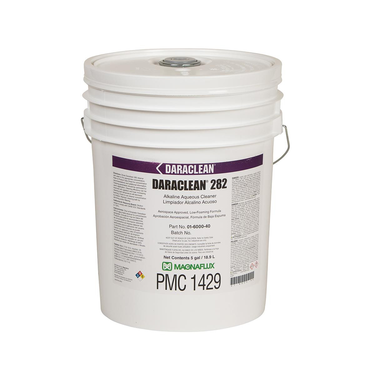 MAGNAFLUX 01-6000-40 DARACLEAN 282 CLEANER 5GAL PAIL