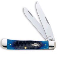 CASE POCKET KNIVES 02800 BLUE BONE 2BLD CASE KNIFE