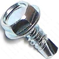 MIDWEST FASTENER 03287 SCREW SHT MTL ZN HEX 10X1/2