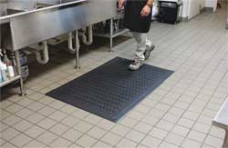ANDERSON MATS 03710000048000 CUSHION STATION(TM) MAT BLACK 4 FT W