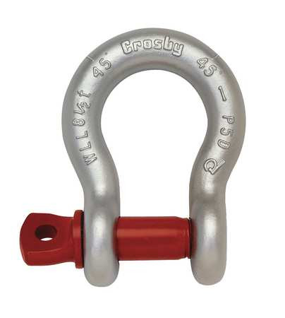 CROSBY 1018614 ANCHOR SHACKLE,34,000 LB,CARBON STEEL
