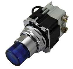 EATON 10250T74NB H4421 PILOT LIGHT PRESS 120VAC BLUE