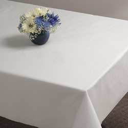 HOFFMASTER 112000 TABLECOVER 54X108" PLAS WHT