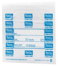 DAYMARK 112378 DAY PORTION BAG MONDAY PK2000