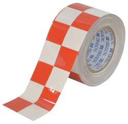 BRADY SPC ABSORBENTS 121917 FLOOR TAPE,RED/WHITE,3 INX100 FT,ROLL
