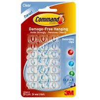 3M 17026CLR CMD CLEAR DECORATING CLIPS