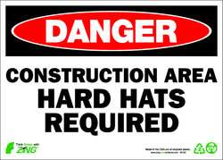 ZING ENTERPRISES, LLC 2122 ZING ECO SAFETY SIGN DANGER CONSTRUCTION