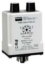 DAYTON 24EP26 H7812 TIMER RELAY 10 SEC. 8 PIN 10A DPDT