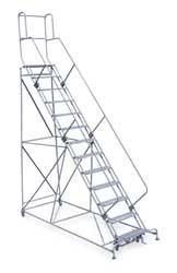 COTTERMAN 2613R2642A3E24B4W4C1P3 ROLLING LADDER HNDRL PLTFM 130 IN H