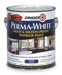 ZINSSER 2711 MOLD & MILDEW PROOF INTERIOR PAINT, WHIT