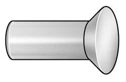 HANSON RIVET 27B0416-EA-100 RIVET COUNTERSUNK 1/8 D 1 L PK 100