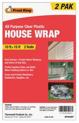 FROST KING 2P101527 HOUSE WRAP CLEAR 15 FT