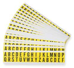 BRADY SPC ABSORBENTS 3420-LTR KIT LETTER LABEL KIT A THRU Z PK25