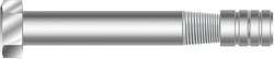 MKT FASTENING 3430000 TAPER BOLT W/NUT 1/2X2 7/8 IN PK25
