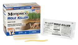 MOTOMCO 34310 WORM SHAPED MOLE BAIT,PK 12 34310