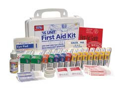 FIRST AID ONLY 3JLT4 FIRST AID KIT BULK WHITE 16 PCS 16 PPL