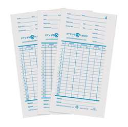 PYRAMID 42415 TIME CARDS,FOR 2600 RECORDER,100/PK