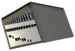 CHICAGO-LATROBE 43638 JOBBER DRILL BIT SET LIST # 150ASP 13 PC
