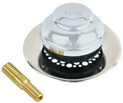 WATCO 48751-PP-CP-G BATHTUB STOPPER AND DRAIN PUSH PULL GRID