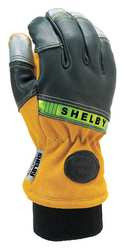 SHELBY 5291-30RR67 H7217 FIREFIGHTERS GLOVES M BLK/GLD/SLVR