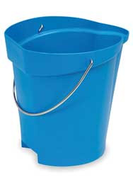 VIKAN 56863 3 GAL, POLYPROPYLENE ROUND BLUE SINGLE P
