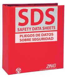 ZING ENTERPRISES, LLC 6035 ZING ECO GHS-SDS BINDER (ENGLISH/SPANISH