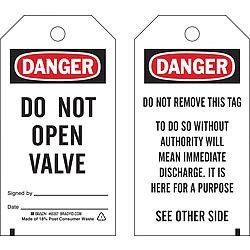 BRADY SPC ABSORBENTS 65357 TAG,5 3/4 IN H,3 IN W,POLYESTER,PK25