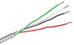 ROMEX (SOUTHWIRE REGISTERED TRADEMARK) 68582601 ARMORED CBL,3 W/GRD,14AWG,MC,250FT