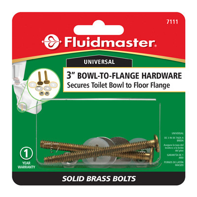 FLUIDMASTER 7111 TOILET BOWL TO FLOOR KIT, 2-BOLT