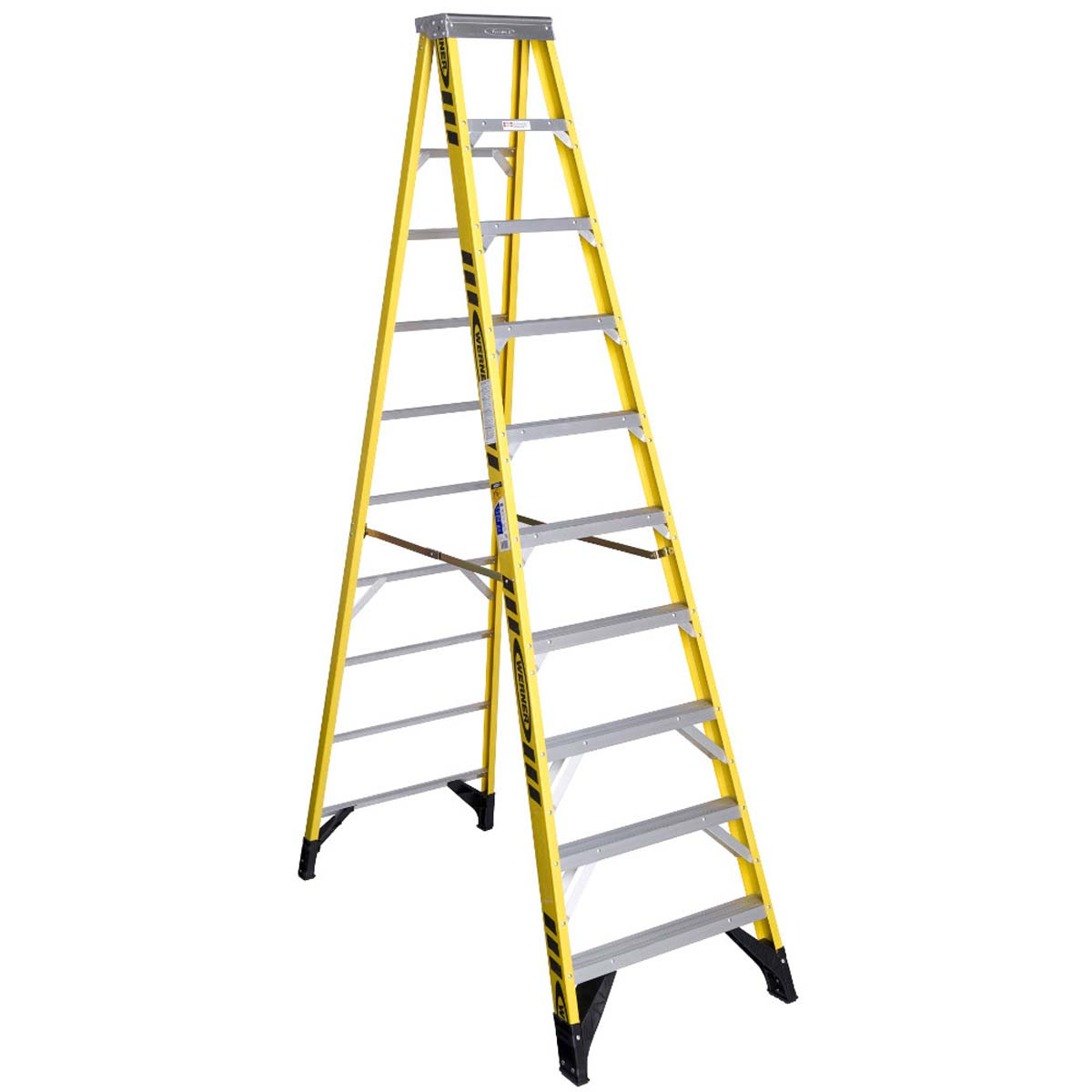 WERNER CO 7310 10FT TYPE IAA FIBERGLASSSTEP LADDER 7310