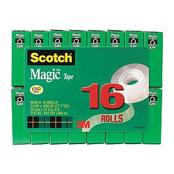SCOTCH 810K16 OFFICE TAPE MATTE ACETATE PK16