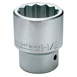 WRIGHT TOOL 8134 SOCKET 1 IN DR 1-1/16 IN 12 PT STD