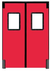 CHASE 8496RDRED H1840 SWINGING DOOR 8 X 7 FT RED POLYETH