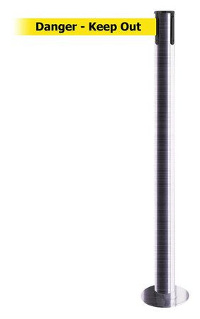 TENSABARRIER 889F-1S-1S-MAX-NO-YDX-C FIXED BARRIER POST WITH BELT 13 FT L