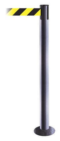 TENSABARRIER 889F-73-73-MAX-NO-D4X-C FIXED BARRIER POST W/ BELT 36-1/2 IN H