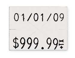 GARVEY 90949 PRICING LABEL KIT,2-LINE,WHITE,PK3